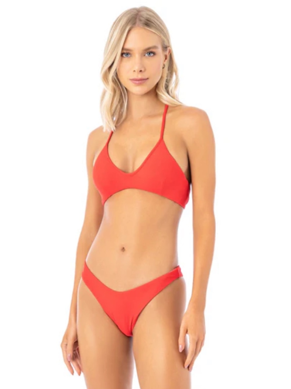 Maaji Red Scoop Neck Bikini Set